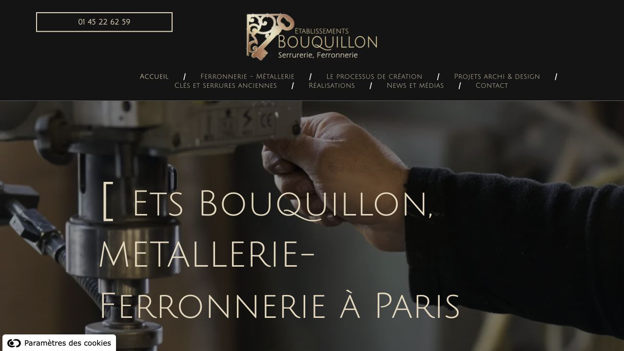 Capture du site de Établissements Bouquillon