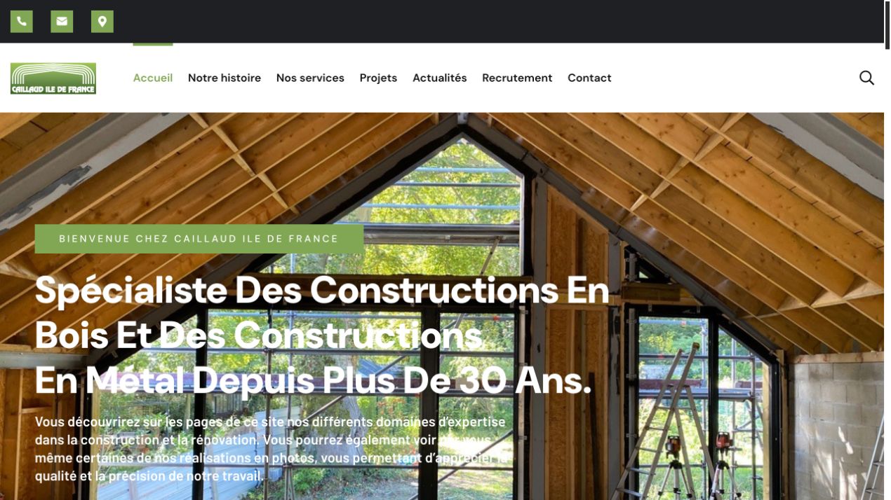 Capture du site de Caillaud Île-de-France
