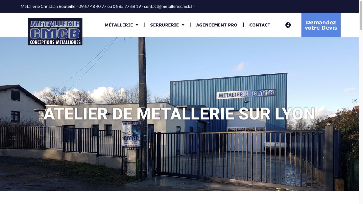 Capture du site de Métallerie CMCB